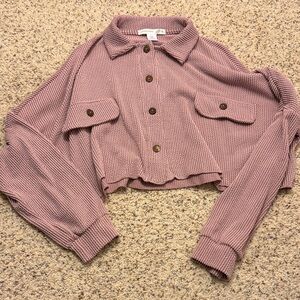 Altar'd State Mauve Button Down Shirt